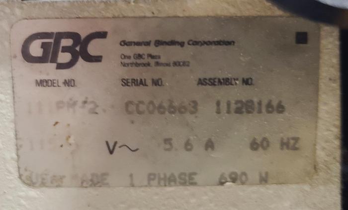 Used GBC 111PM-2 Paper Punch
