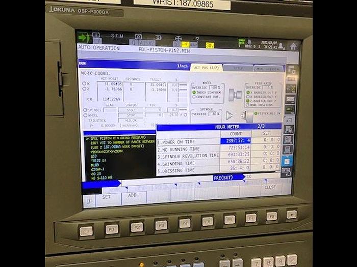 Used Okuma GP26W CNC Cylindrical Grinder