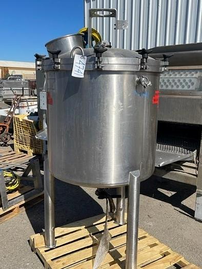 Used Lee Industries 150 Gallon Stainless Steel Vacuum Processing Tank