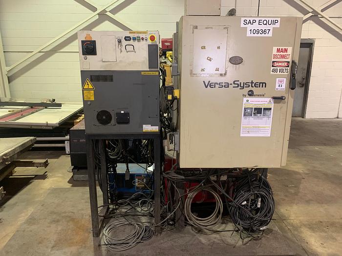 Used GENESIS VERSA 2G DUAL TRUNNION MIG WELDING CELL YR.1998 W/FANUC ARCMATE 120IC/10L ROBOT YR. 2008