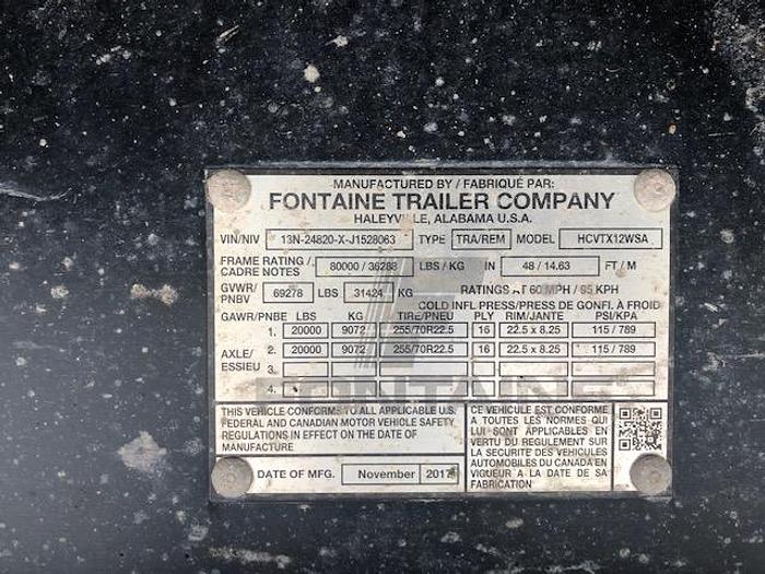 Used (10) Fontaine Step Deck Trailers