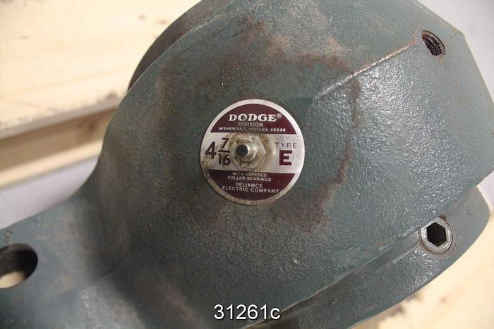 Unused Dodge E Bearing, 4.4375" Shaft Diameter #31261