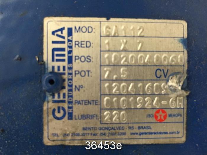 Unused Bombas Geremia Model WHT531 Progressive Cavity Pump #36453