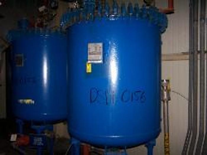 Used Pfaudler 300 gallon vertical glass lined vacuum receiver