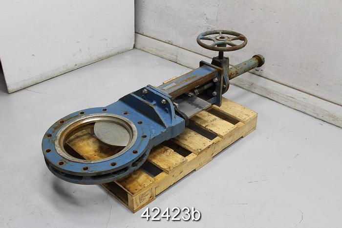 Used Dezurik 14" Hand Operated Knife Gate Valve #42423