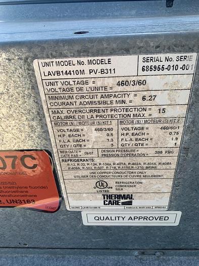 Used Refrig, Chiller, AccuChiller, Mdl LP2R2504, (2) Compressors, #S743958