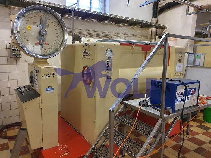 Used Second-hand twin-shaft ejection mixing kneader - BEETZ type MK-2/500.