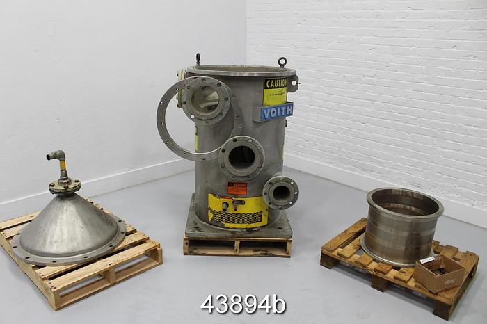 Used Voith VS O5 Pressure Screen, Stainless Steel Housing, Stainless Steel Basket With .20mm Slots #43894