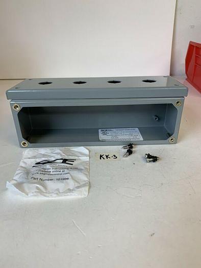 SCE Saginaw 4 Hole Pushbutton Type 12,4 Enclosure SCE-4PBI New! Fast Shipping!