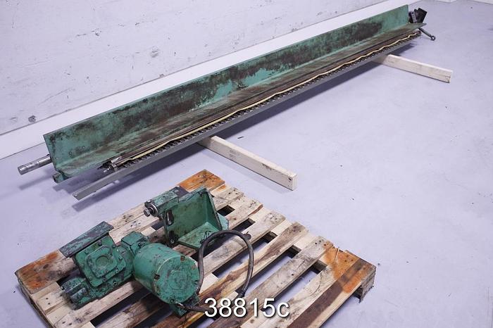 Used Doctor Blade, 122.75" Length, 7x11" Scoop #38815