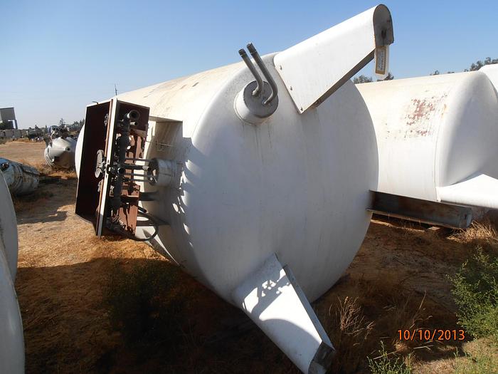 Used Tank, 1,200 Gallon, S/st, LN2 Storage, 65 PSI, Cryogenic, #S738626