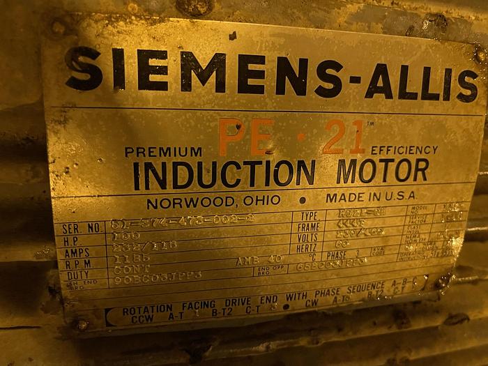 Used ALLIS CHALMERS APPROX. 8X4-24 S/S CENTRIFUGAL PUMP 100 HP