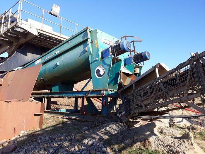 Gebraucht 2014 Terex Kieswaschanlage mit Powercrub 120 Schwertwäsche und Förderbändern