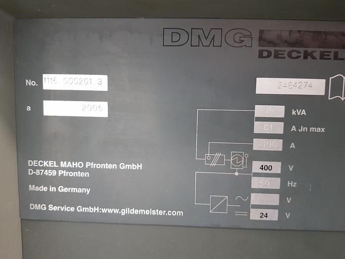 Used 2005 DMG / DMU 60P Hi-Dyn 5 Axis CNC