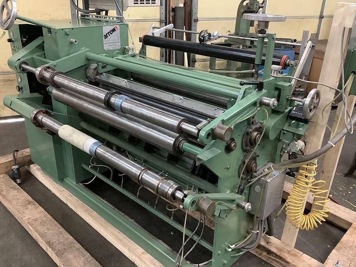 Used 42" WIDE ARROW DUPLEX SLITTER MODEL 325 WITH SCORE SLITTING - PENDING