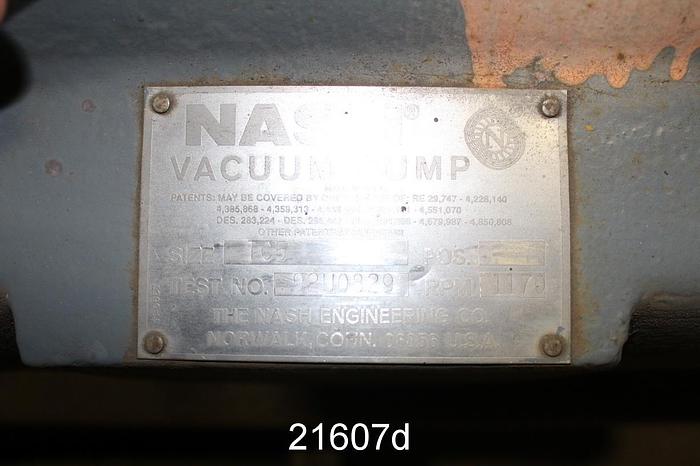 Used Nash TC5 Vacuum Pump, 1170 Rpm #21607