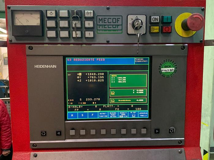 Used CNC Milling Machine  MECOF CS 500 Agile - HEIDENHAIN TNC 426