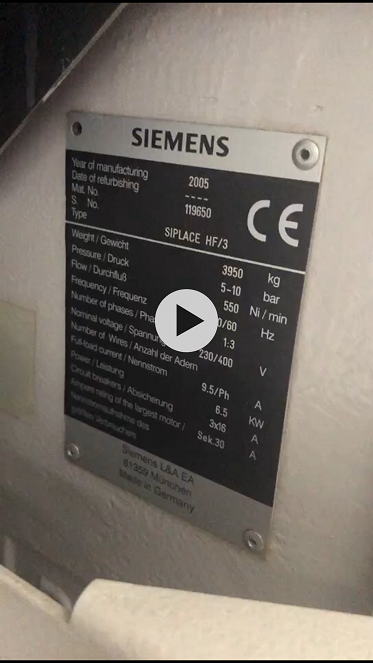 Used Siemens Siplace HF3 Pick and Place