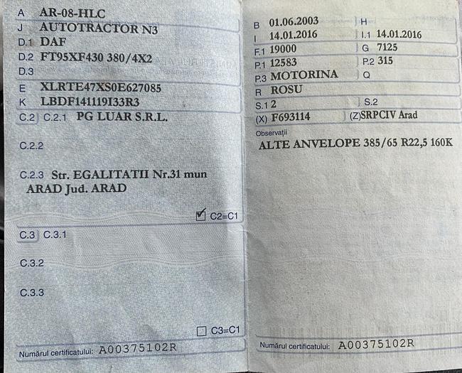 Gebruikt 2003 DAF 95 XF 430 / MANUAL GEAR / EUR 4