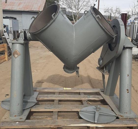 Used Mixer, V-Type, 5 CF, S/st, PK, 100 #/CF #S744366