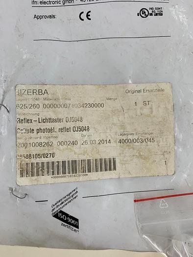 Bizerba Spare Parts Reflex - Lichttaster OJ5048 / Collule photoel Part No. 71034230000