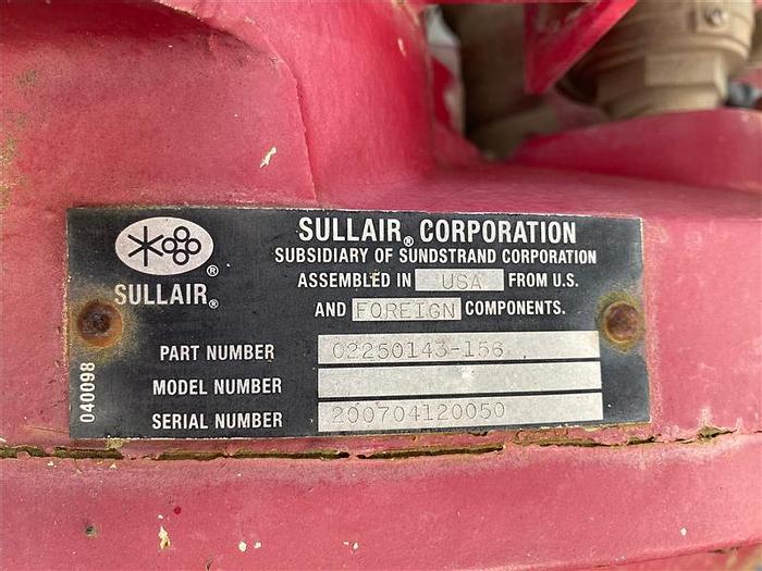 Used 0 Sullair 1350 cfm / 500 psi Air Compressor