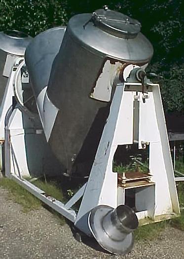 Used Mixer, V-Type, 75 CF, S/ST, PK, 7.5 HP, (2) #D740698