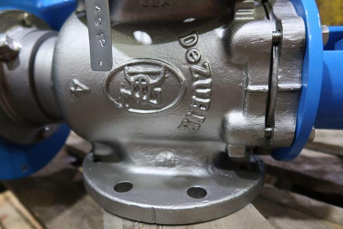Used BASIS WEIGHT VALVE - DEZURIK PPE - 4" VALVE