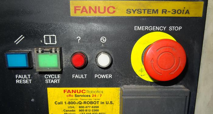 Used FANUC ARCMATE 120iC/10L 6 AXIS CNC MIG WELDING ROBOT WITH R30iA CONTROLLER