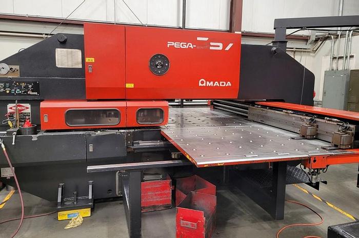 Used 1990 33 Ton Amada Pega 357 CNC Turret Punch