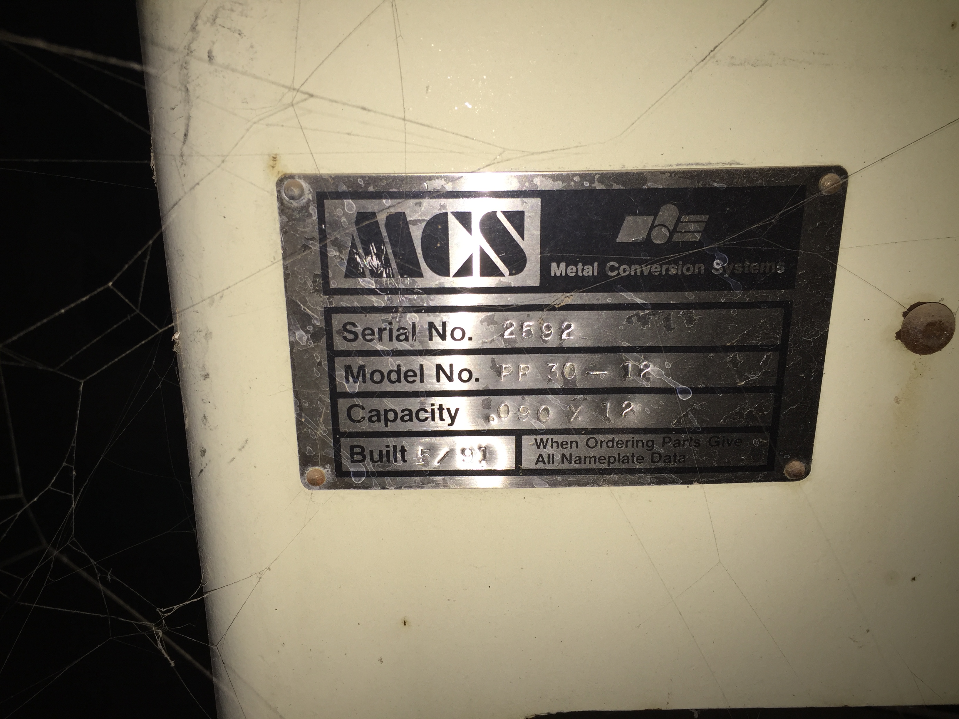 Used Coil Reel with Straightener Base