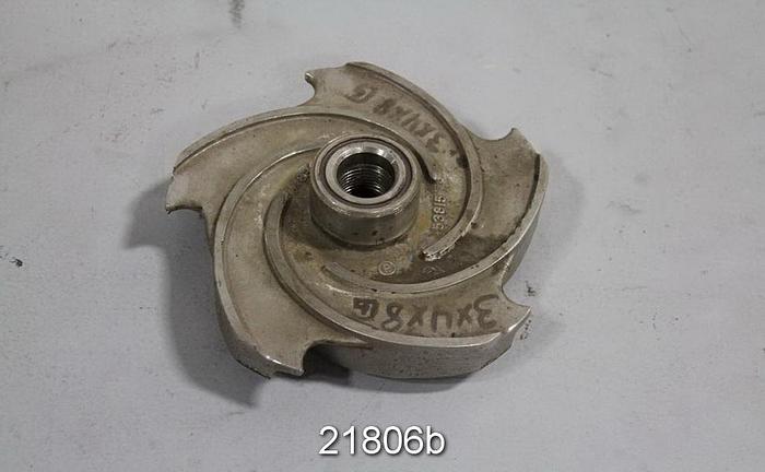 Used Goulds 3196 Impeller, 6.5", 5-Vane, Casting No.: 53815 (For 3x4x8 Pump) #21806