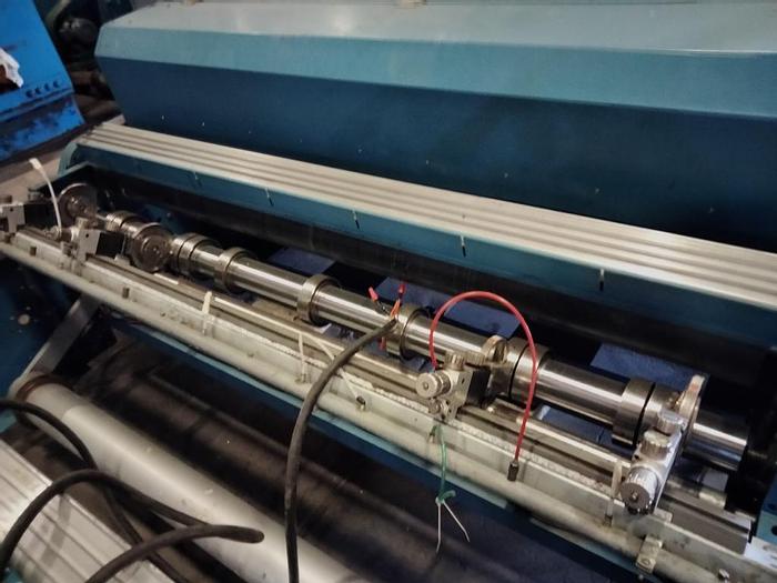 Used 84" WIDE ROSENTHAL SHEETER ALLEN BRADLEY CONTROLS AND OUTPUT CONVEYOR - PENDING SALE