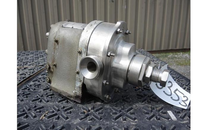 Used USED WAUKESHA ROTARY LOBE PUMP, MODEL 16, STAINLESS STEEL