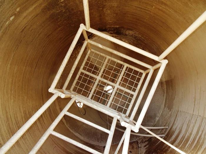 Used Silo, 1,750 CF, 12' X 15', Cone Bottom, Dust Collector, #S742417