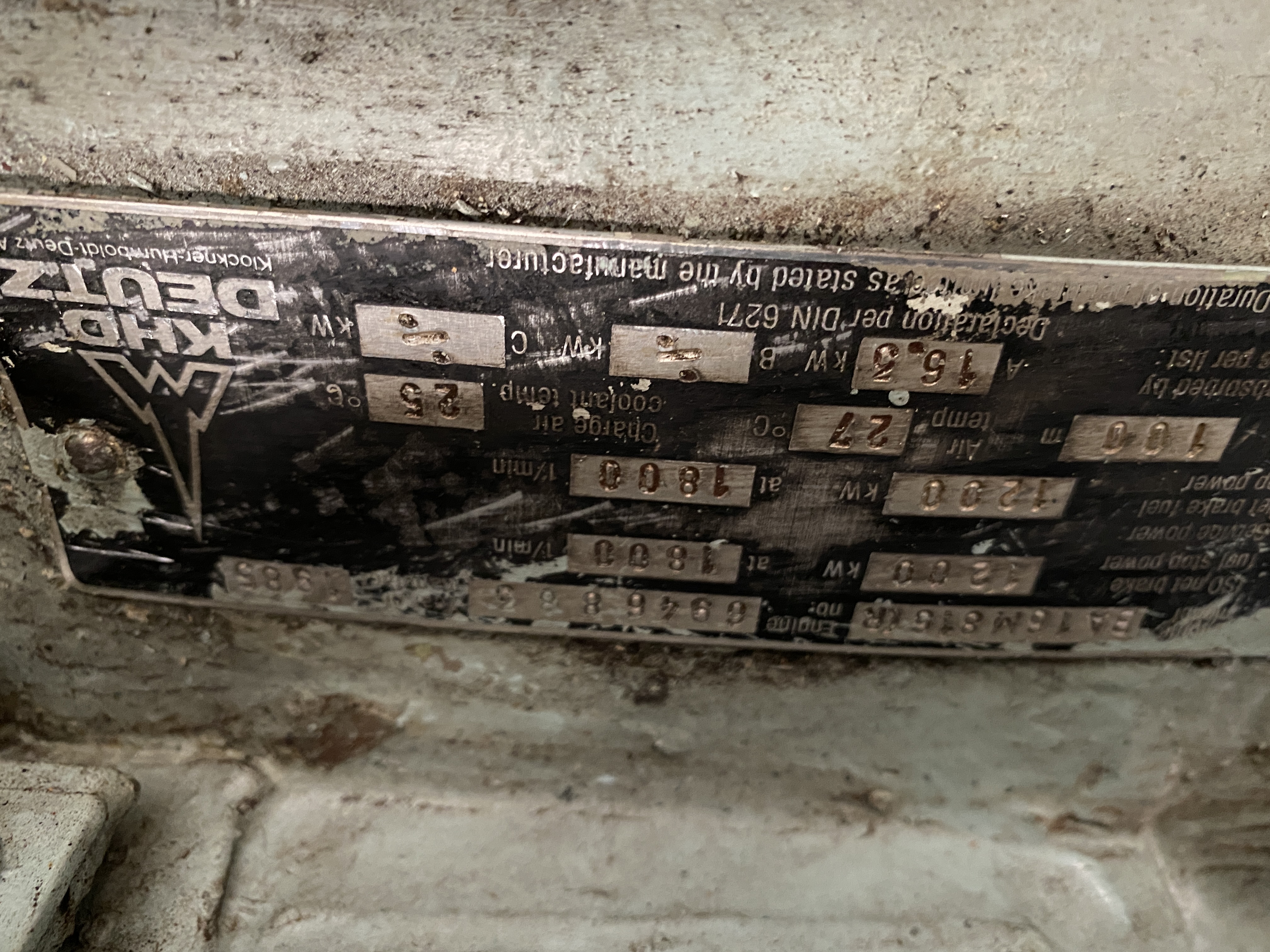 Used DEUTZ SBA16M816CR