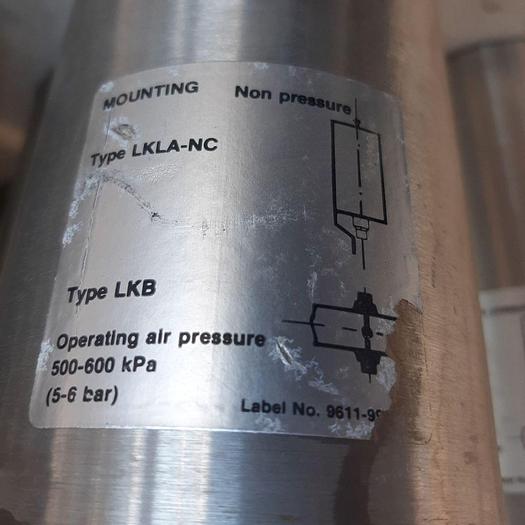 Used Valve, Butterfly, 1.5", 316 S/st, Alfa Laval, Type LKLA-NC #S744660