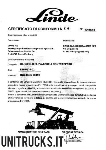 Usata 2002 LINDE E16P