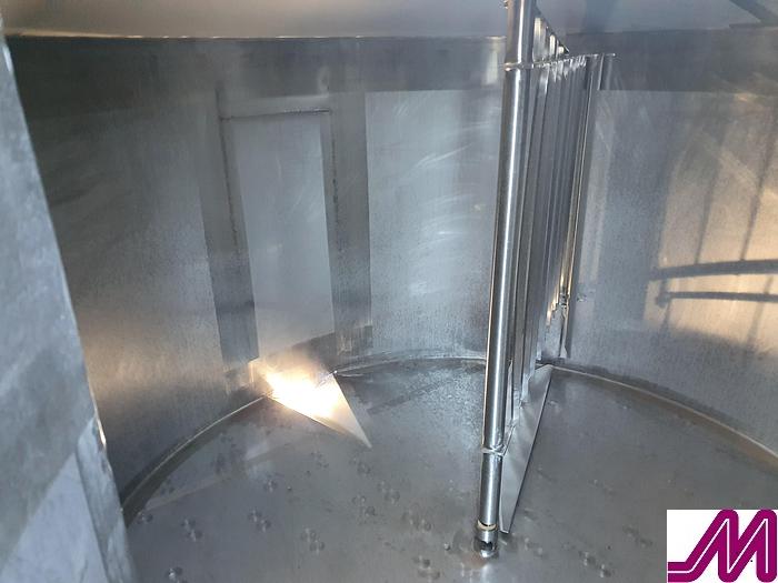 Used Damrow Double O Stainless Steel Cheese Vat Capacity 10,000 Litres