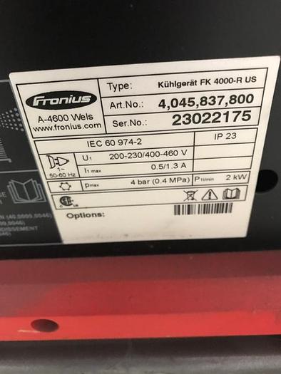 Used FRONIUS 21" X 60" X 150 KG SERVO DRIVEN CYLINDERICAL PIECE PART WELDING CELL