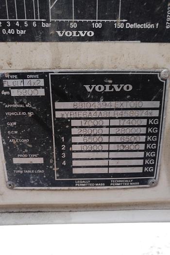 Used 1990 VOLVO FL617 Intercooler flatbed truck