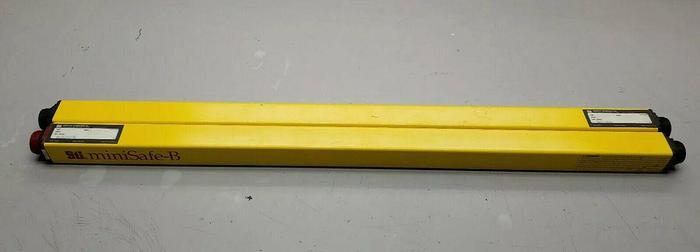 Used STI MiniSafe B Series Light Curtain Transmitter MS4324B, MS4324B Receiver