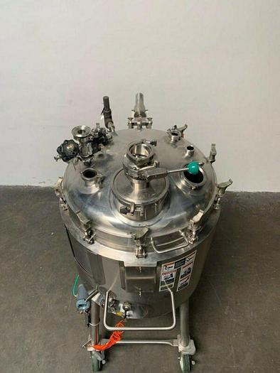 Used Walker 250 Liter Stainless Steel Jacketed Reactor 45 PSI -  No Mixer