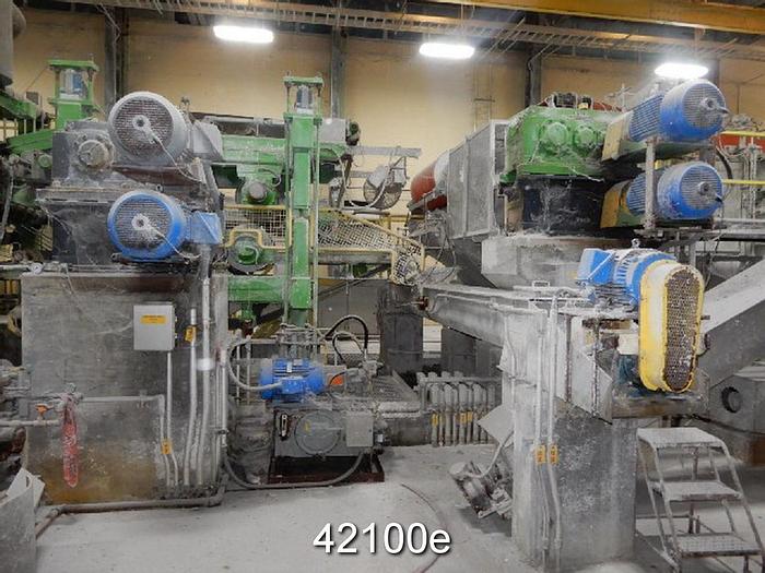 Used 1.2 Meter Wet Lap Machine With Outfeed Conveyor for Bales #42100