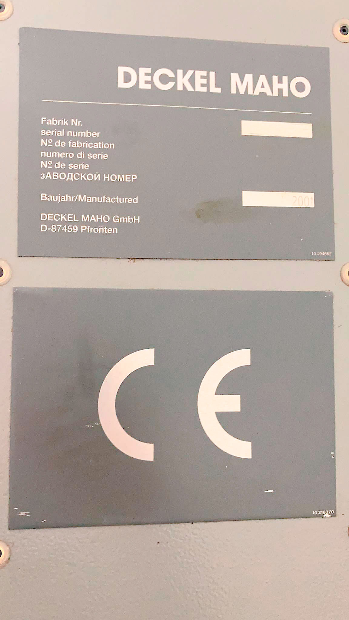 Used Deckel Maho DMU 60T  - CNC Machining centers - 2001