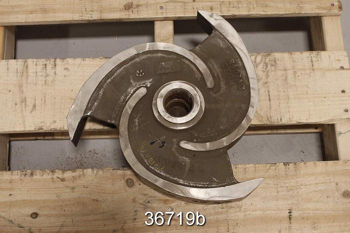 Used Warren 6/5pl15 Pump Impeller, 3 Vane 15" Diameter #36719