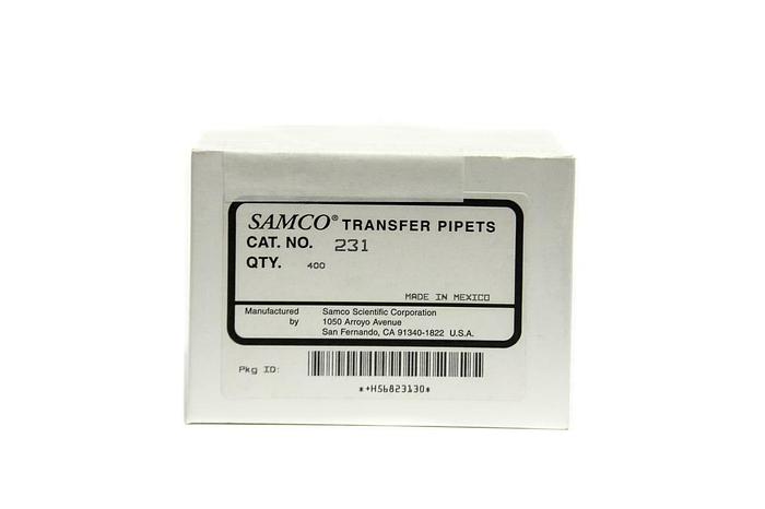 Used Samco 231 Transfer Pipets Pack of 400 Lot of 4 (2989)