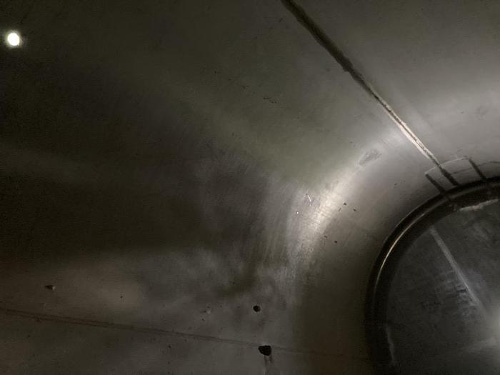 Used Unused Crown Iron Works 2000 gallon 304L stainless steel vertical tank