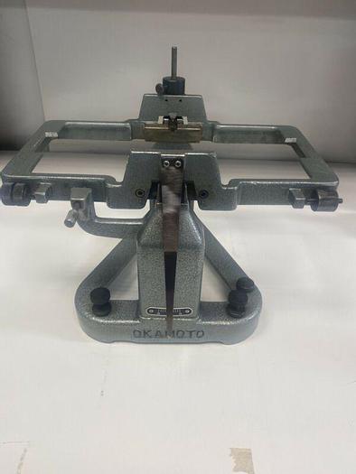 Used Okamoto BW-260 WHEEL BALANCING STAND FOR WHEELS GRINDER ATTACHMENT Warranty