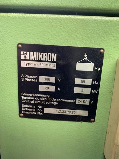 Ottime Toolroom Cnc Milling Machine MIKRON WF 3 DCM